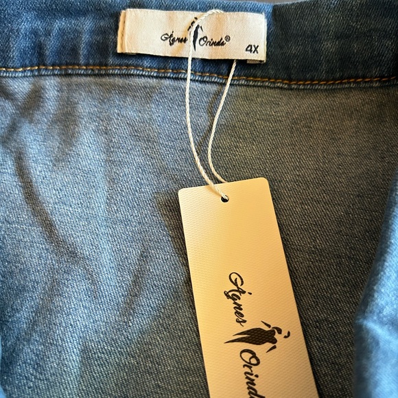 NEW Distressed Jean Jacket - Picture 3 of 6